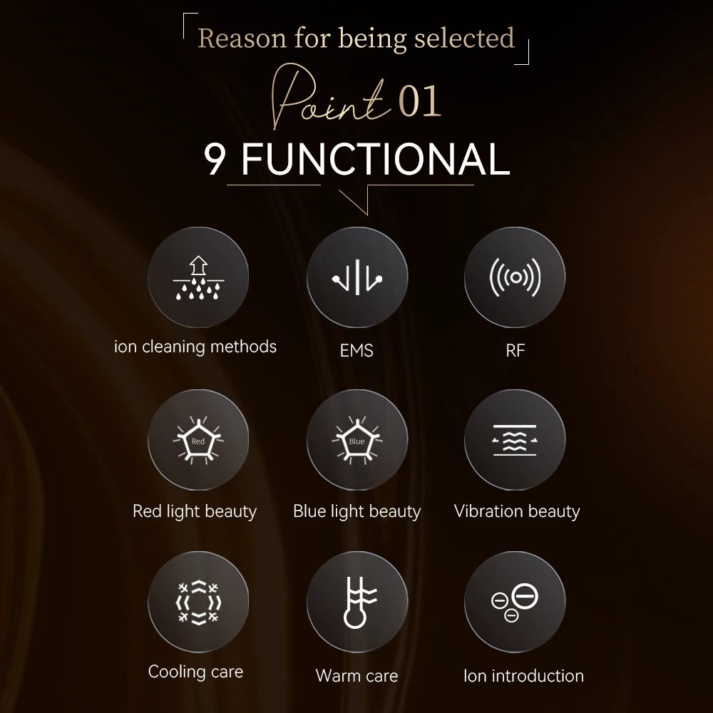 Anlan Multi-Polar Beauty Device Pro – RF EMS LED Anti-Aging Facial Massager