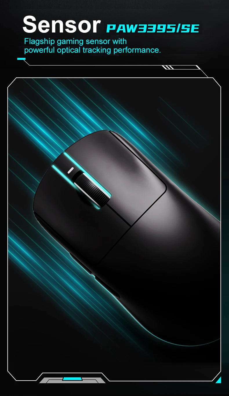 ro Wireless Gaming Mouse – PAW3395, 26,000 DPI, Ultra-Light