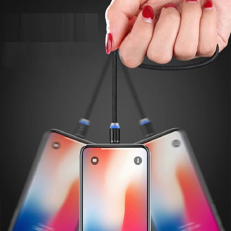 Magnetic Charging Cable 1m – Micro USB & Type-C Nylon Cable for Android Devices