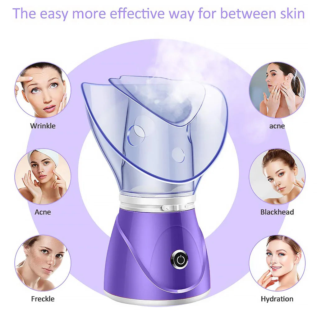 Semimesei Facial Steamer – Electric Cold Mist Skin Hydration & Pore Care Device