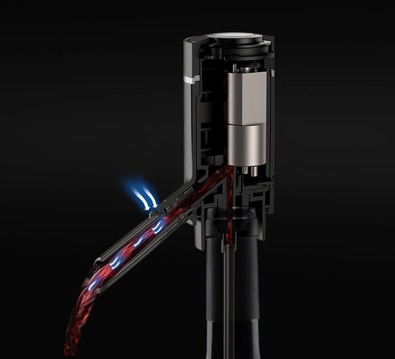 Electric Wine Decanter & Aerator – Automatic Sobering Dispenser with USB Rechargeable Option
