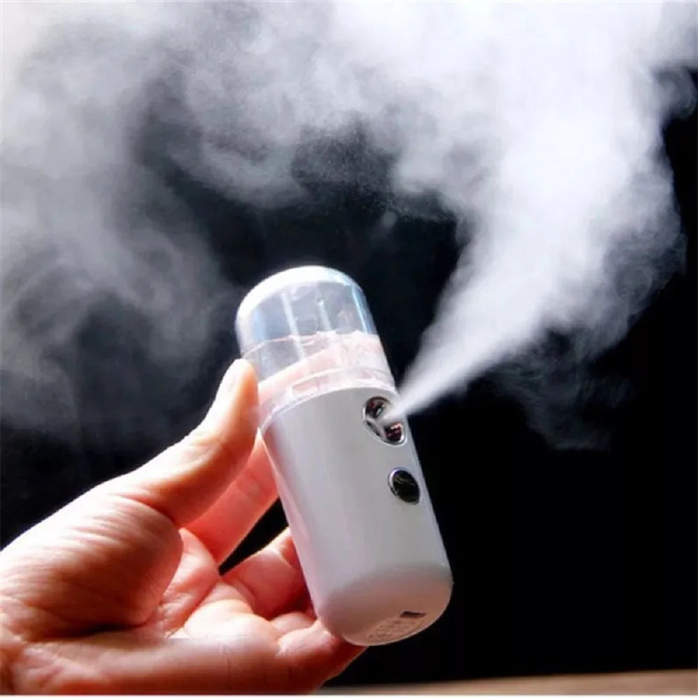 Nano Facial Mist Sprayer – USB Rechargeable Cold Spray Skin Hydration Device