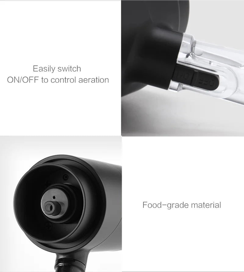 Electric Wine Decanter & Aerator – Automatic Sobering Dispenser with USB Rechargeable Option