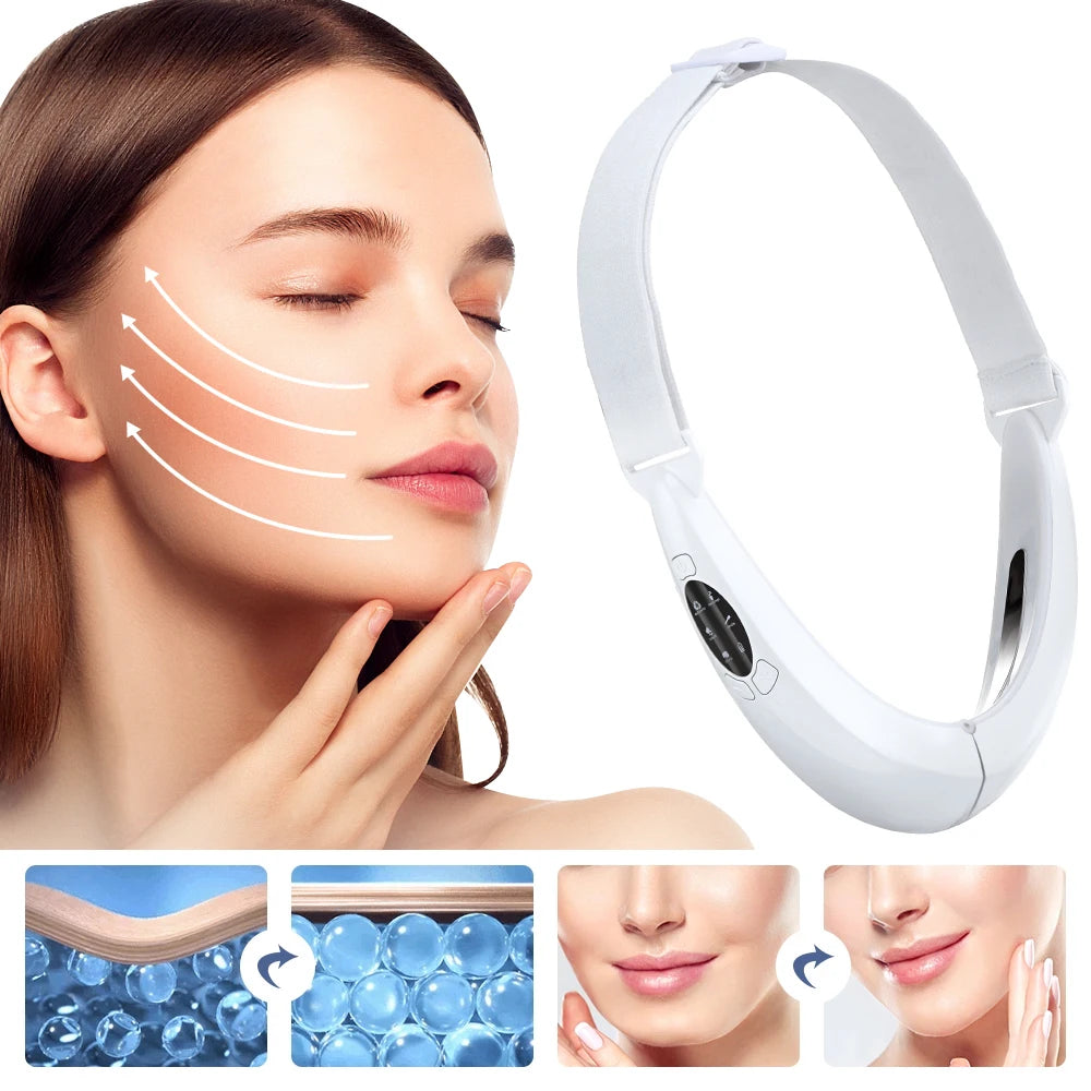 Hailicare Facial Lifting Instrument – EMS Vibration V-Face Slimming Belt