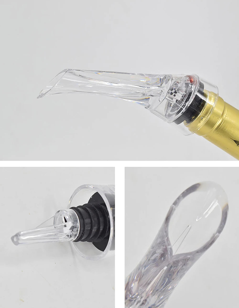 Upors Instant Wine Aerator Pourer – Compact Decanter Attachment for Red & White Wine