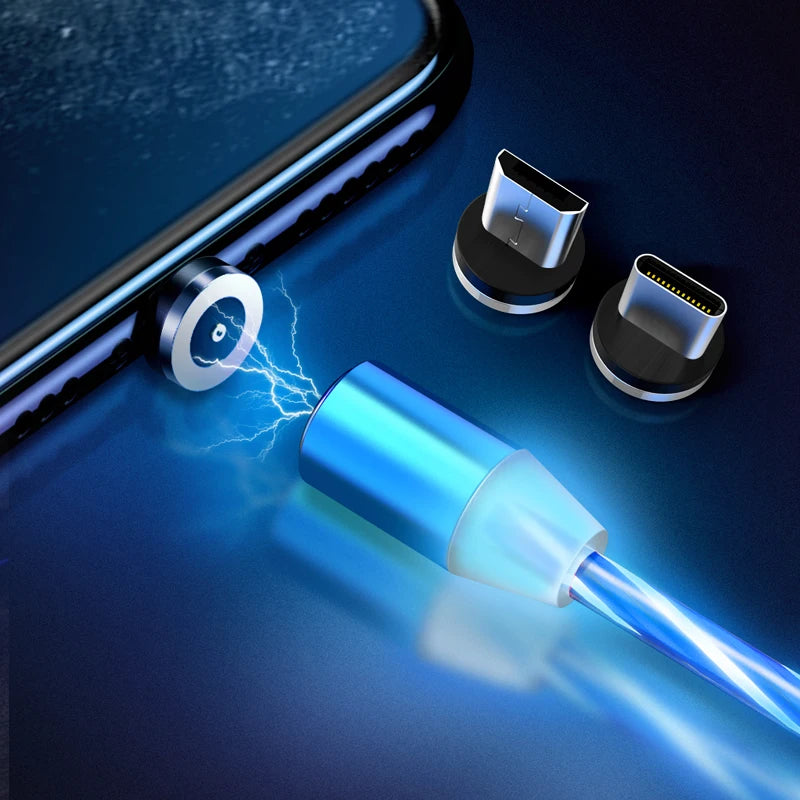 Magnetic Charging Cable 1m – Micro USB & Type-C Nylon Cable for Android Devices