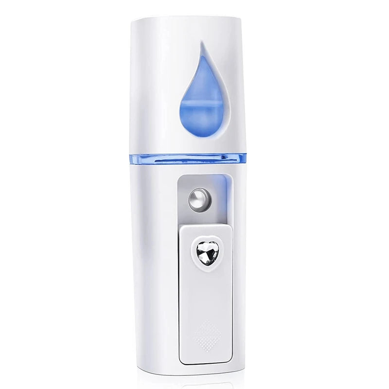Portable Nano Facial Mister Mini Steamer – USB Rechargeable Cold Spray Hydration Device