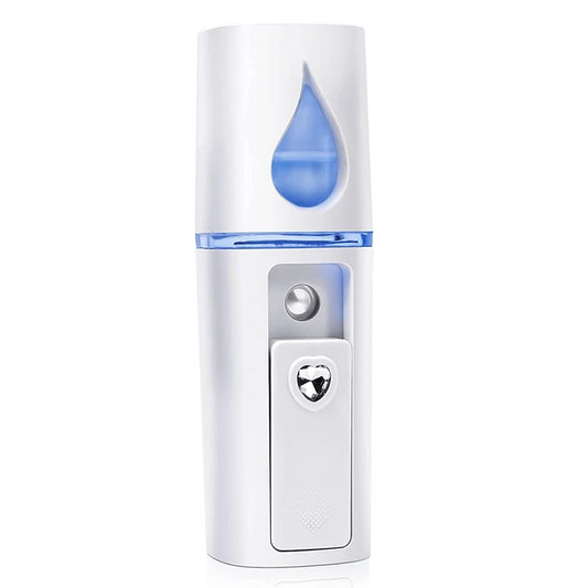 Portable Nano Facial Mister Mini Steamer – USB Rechargeable Cold Spray Hydration Device