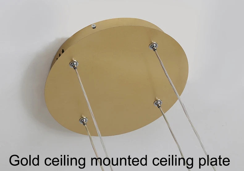 MZXFA Modern LED Pendant Chandelier | Adjustable Ring Sizes, Warm/Neutral/Cool