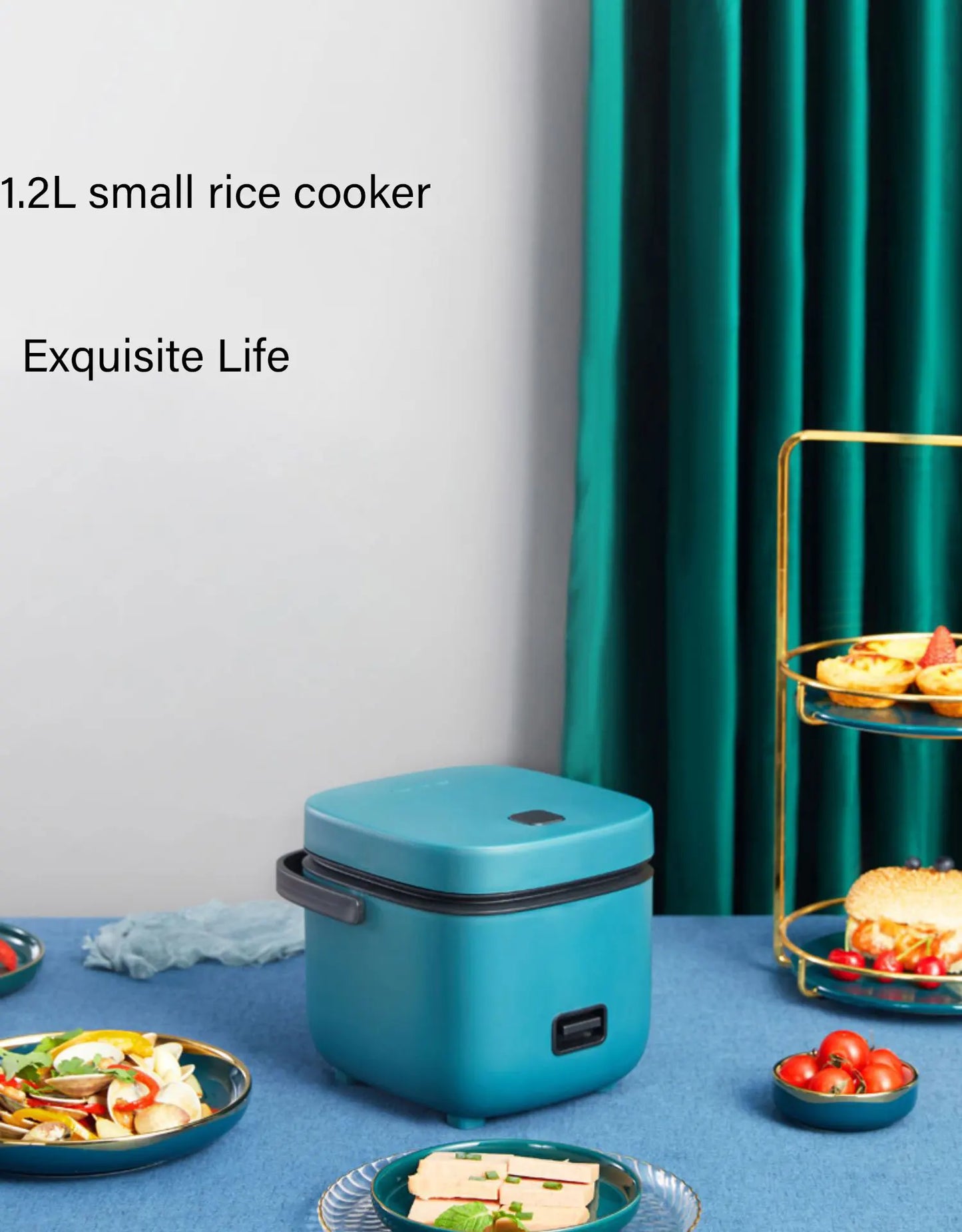 BALASHOV 1.2L Mini Electric Rice Cooker – Compact 200W Rice & Porridge Cooker
