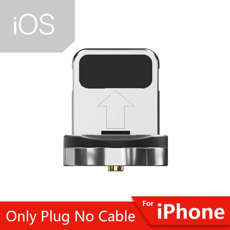 Magnetic Phone Charging Cable 2.4A | LED Breathing Light & 540° Rotation