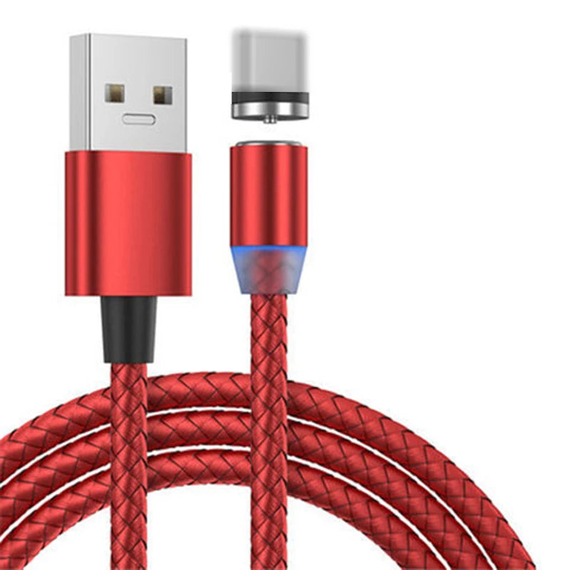 Magnetic Charging Cable 1m – Micro USB & Type-C Nylon Cable for Android Devices