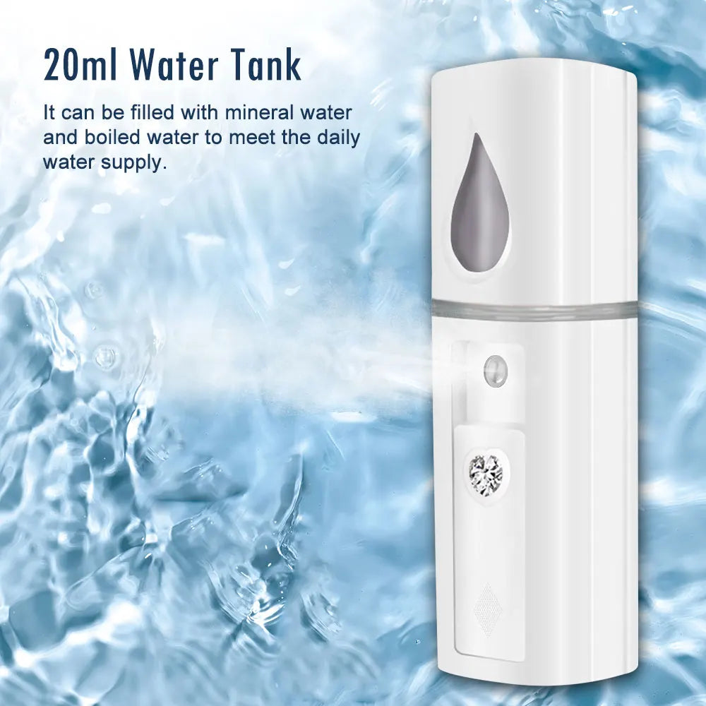 Rechargeable Face Mist Hydrator – Cold Spray Skin Rejuvenation Sprayer