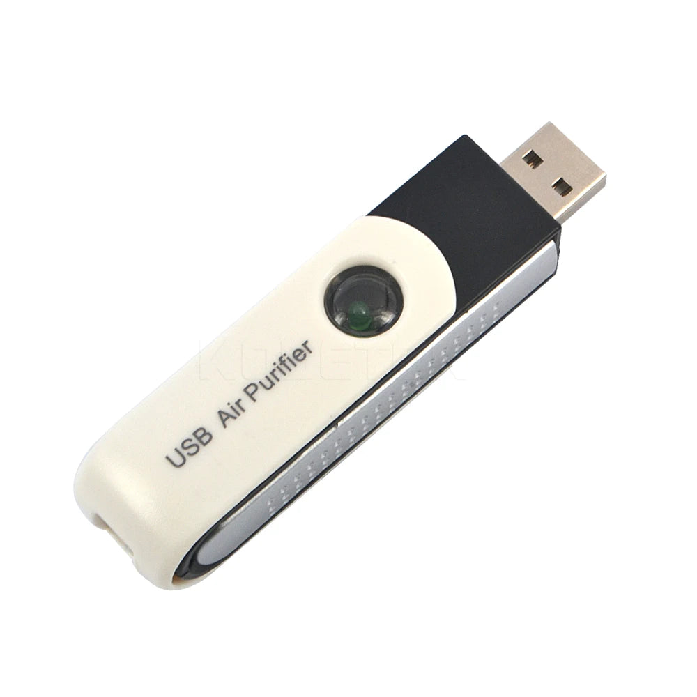Kebidumei USB Ionic Air Cleaner with Negative Ion Technology – Self-Cleaning Mini Deodorizer for Desk, Car & Small Spaces