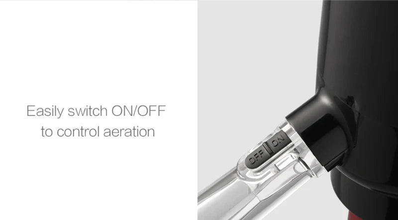 Electric Wine Decanter & Aerator – Automatic Sobering Dispenser with USB Rechargeable Option