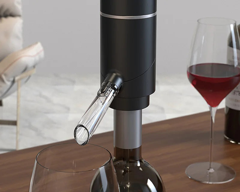 Electric Wine Decanter & Aerator – Automatic Sobering Dispenser with USB Rechargeable Option