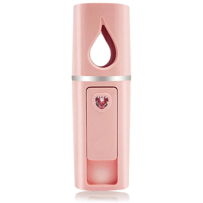 Portable Nano Facial Mister Mini Steamer – USB Rechargeable Cold Spray Hydration Device