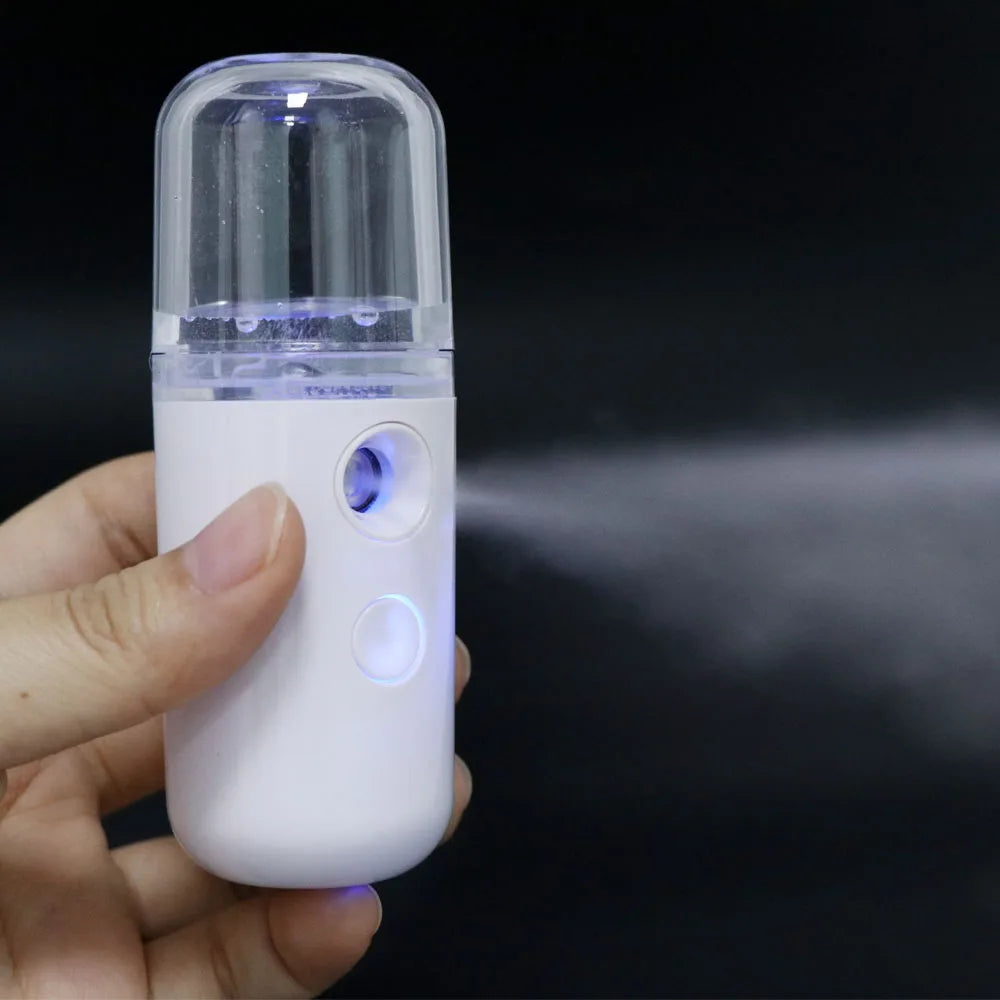 SALORIE Nano Facial Mist Sprayer – Rechargeable 30ml Ionic Face Spray for Skin Hydration