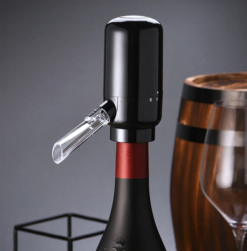 Electric Wine Decanter & Aerator – Automatic Sobering Dispenser with USB Rechargeable Option