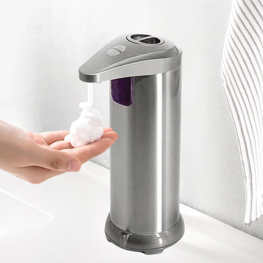 APWIKOGER Touchless Automatic Foam Soap Dispenser – Infrared Sensor, 3 Adjustable Levels, Stainless Steel