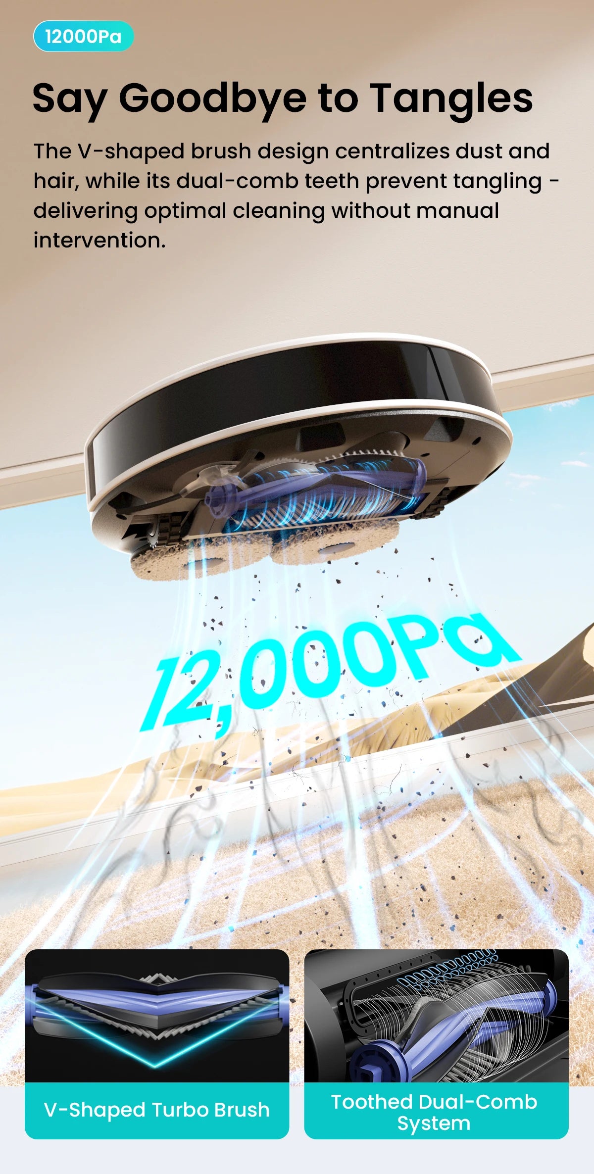 Lefant M3 4-in-1 Robot Vacuum & Mop – LiDAR Navigation, 220min Runtime, Alexa Compatibl
