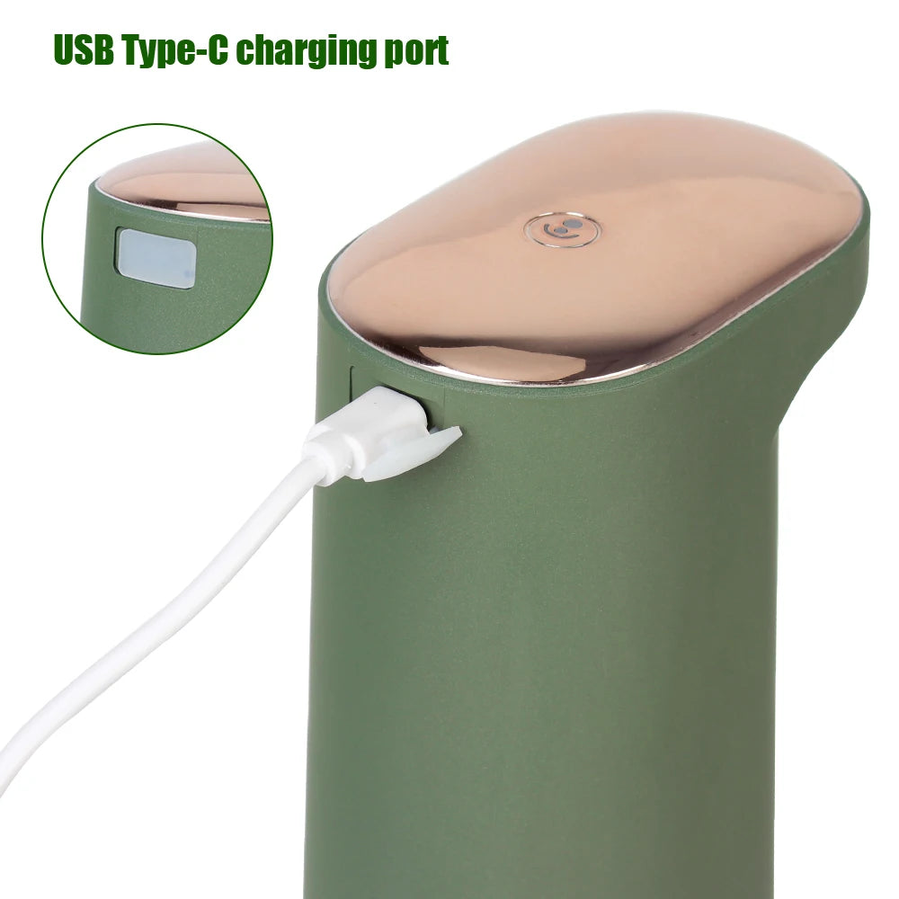 Automatic Touchless Foam Soap Dispenser 450ml – Infrared Sensor, USB-C Rechargeable, ABS Body