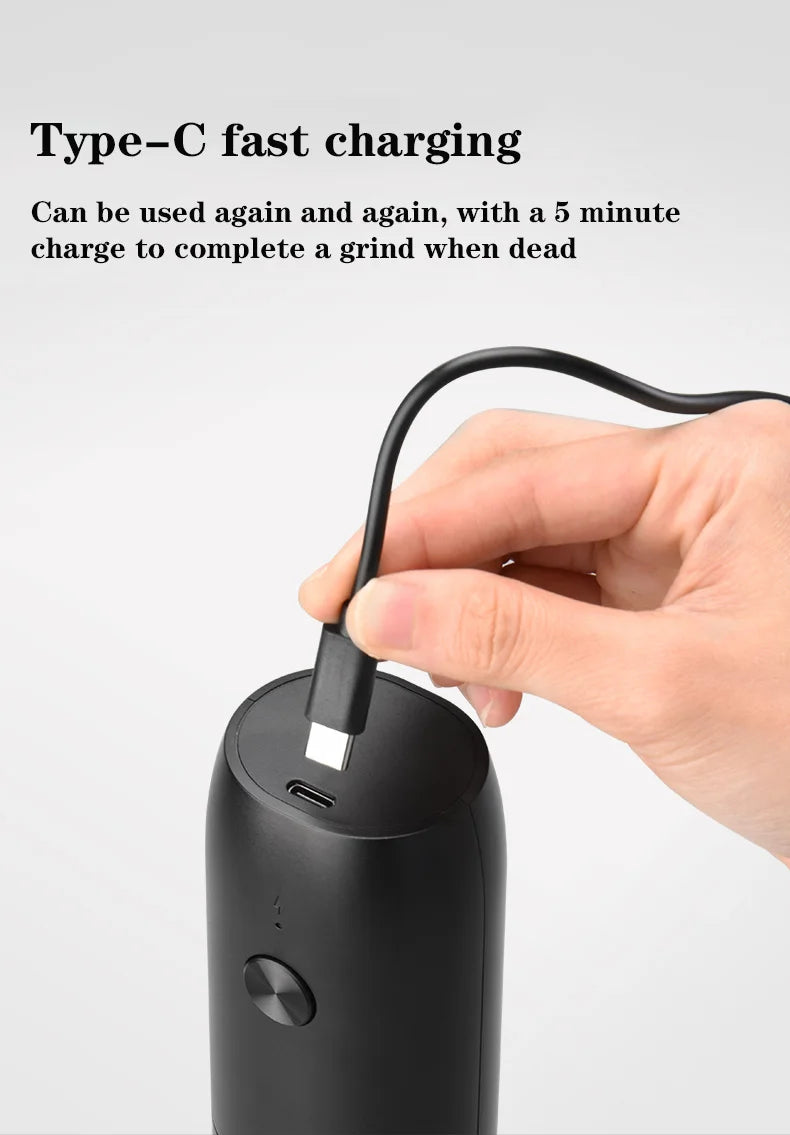 OEIN Electric Salt & Pepper Grinder – Rechargeable One-Hand Automatic Mill