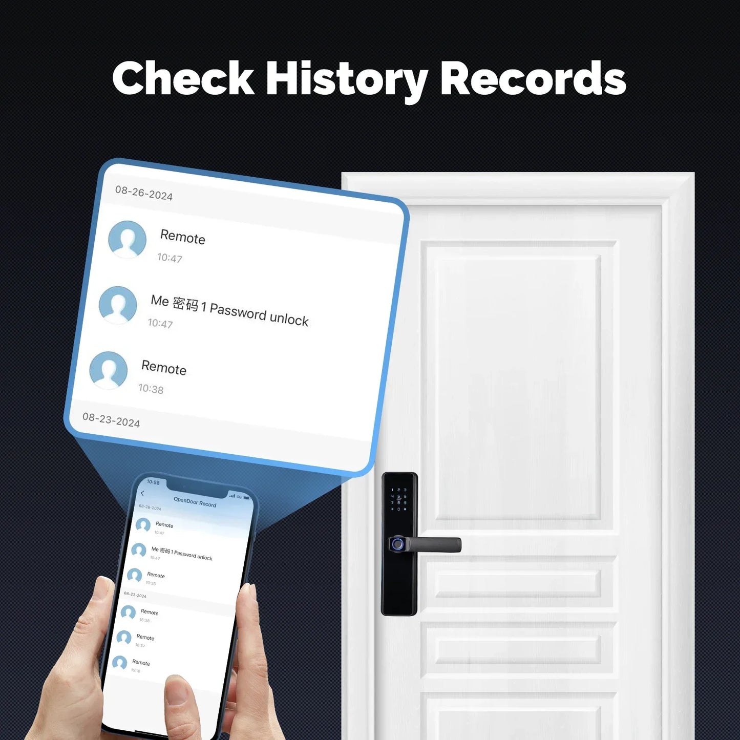 MOES Tuya Zigbee Smart Door Lock – Fingerprint, Password & IC Card with Alexa Support