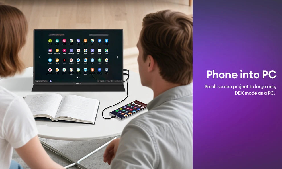 EUSLAP P16K 16 Inch QHD Portable Monitor | 144Hz 16:10 IPS | 500 Nits HDR500 | USB-C / HDMI