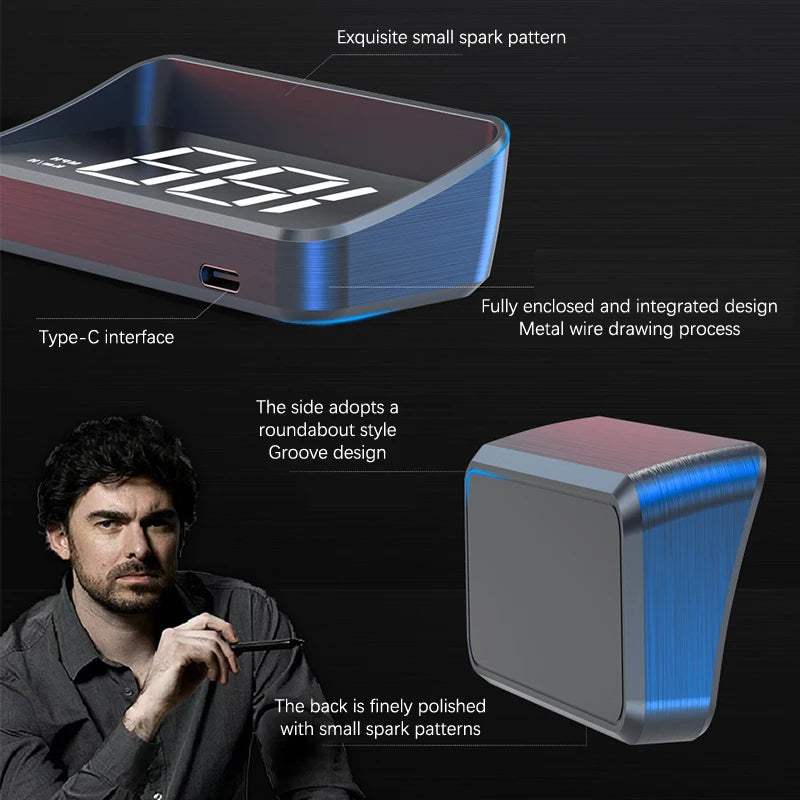 GPS Car Speed HUD – Windshield Head-Up Display for Safe Driving, Plug & Play Universal Fit