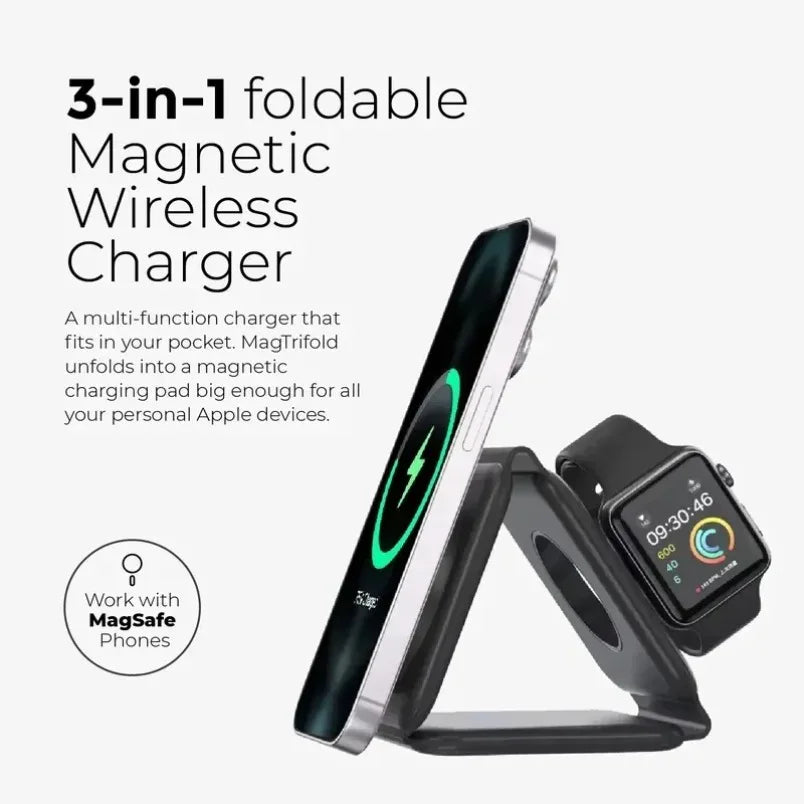 3 in 1 Phone Charge Dock Desktop Wireless Charger for Iphone