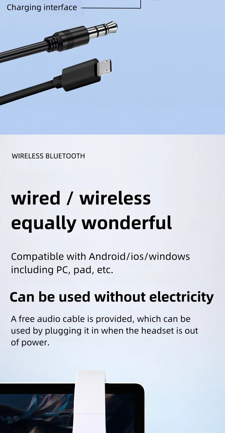 Erilles Wireless Over-Ear Headphones – Bluetooth 5.3, 40mm Drivers, Gaming & Music