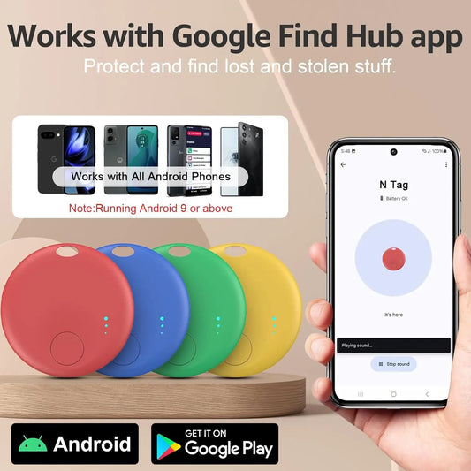 Smart Bluetooth Tracker for Android – Google Find My Compatible Item Locator