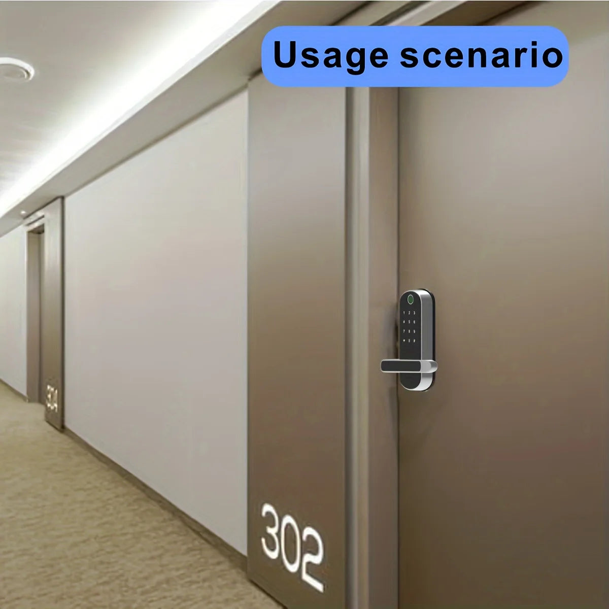 L.AOL.AU B05 Smart Fingerprint Door Lock – WiFi App, NFC & IP67 Waterproof