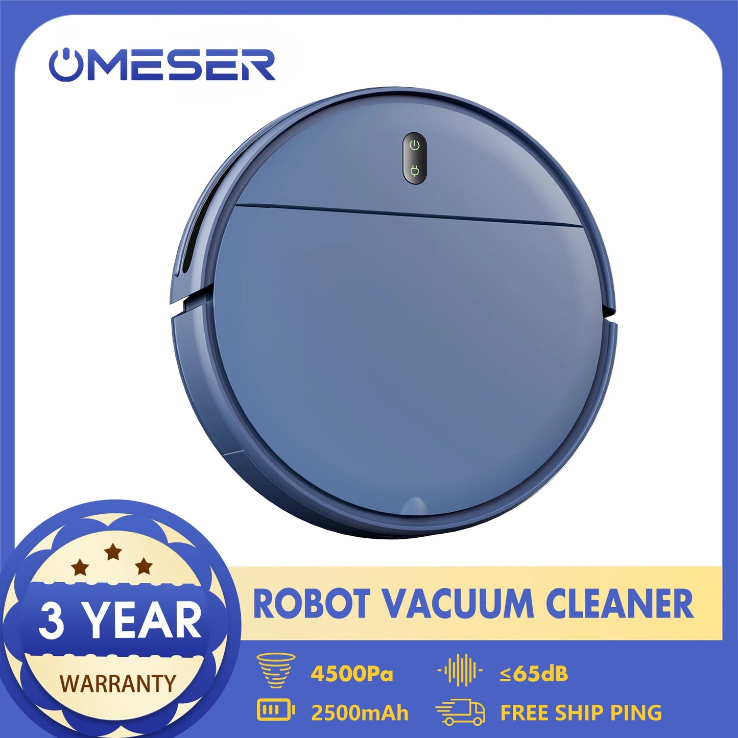 Omeser BR151 Robot Vacuum & Mop Combo – Planned Cleaning, Remote + App Control