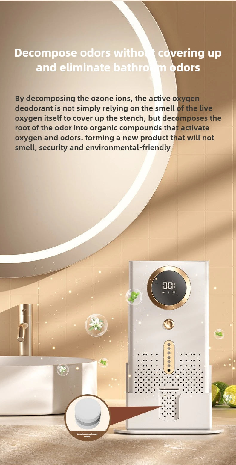 USB Car & Home Air Purifier with Ozone & Negative Ion Deodorization – Silent Touch Control (≤36dB)