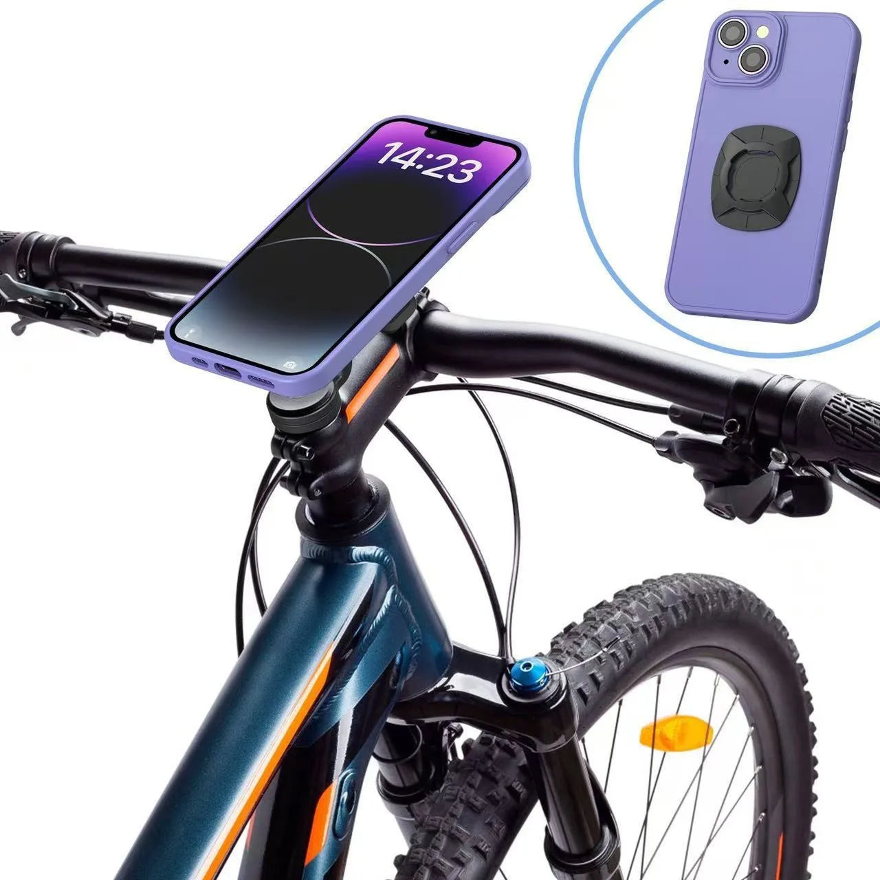 Motorcycle Phone Holder – Shock-Absorbing Quick-Release Bike Mount