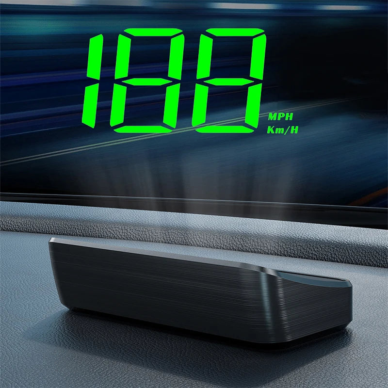 GPS Car Speed HUD – Windshield Head-Up Display for Safe Driving, Plug & Play Universal Fit