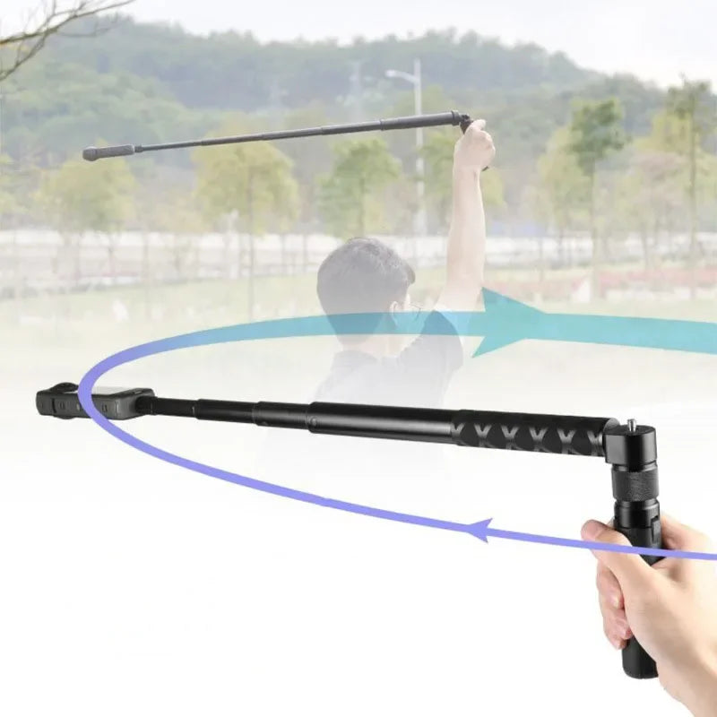 Adjustable Aluminum Selfie Stick for Insta360, GoPro & DJI Action
