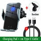VIKEFON Qi Wireless Car Charger – One-Hand Auto Clamp with Cooling Fan