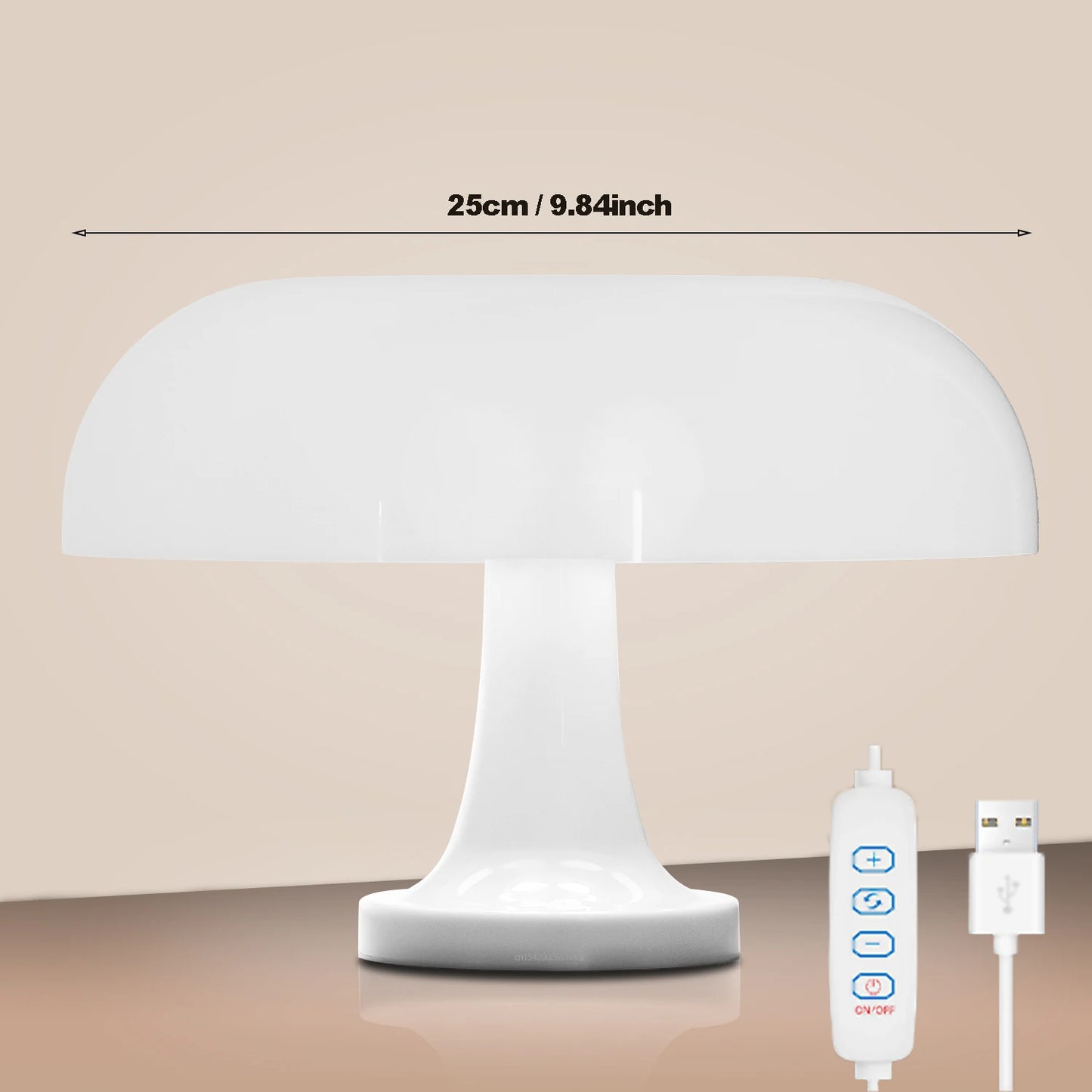 Topwinson Mushroom Night Lamp | Tri-Color Ambient Light with USB-C Charging