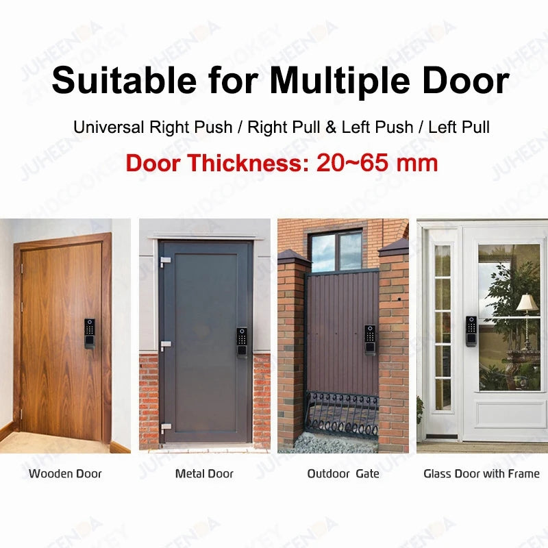 G23 Waterproof Smart Gate Lock – Fingerprint, Password, Card & Remote Unlock