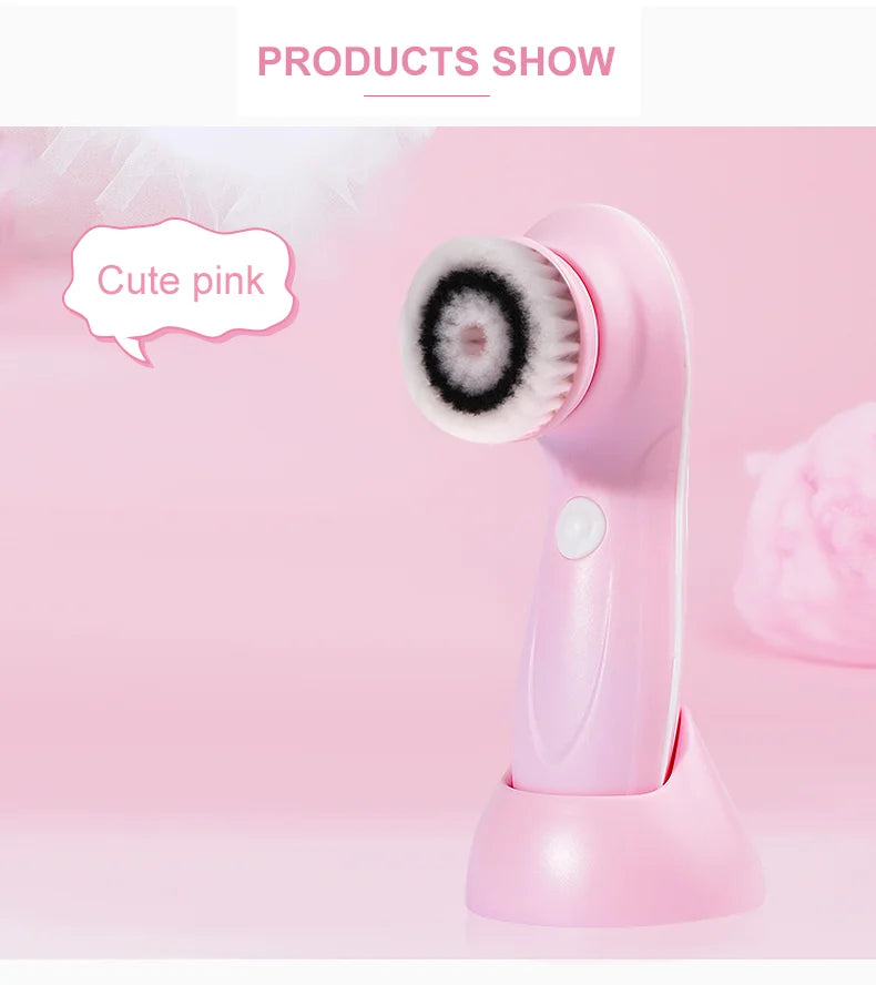 All-in-One Facial Cleansing Brush – Waterproof Exfoliating Face Cleaner