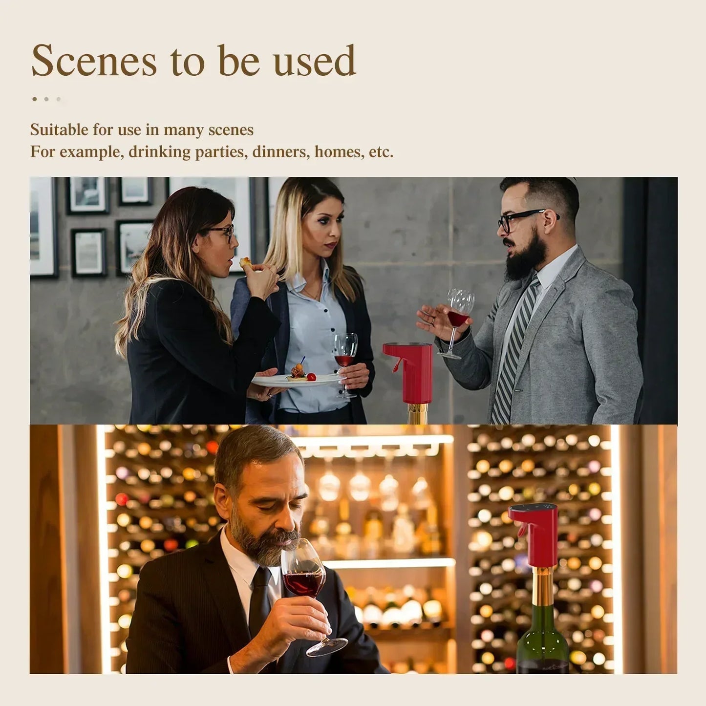 Smart Sensor Electric Wine Dispenser – Hands-Free Auto Pour with Type-C Charging