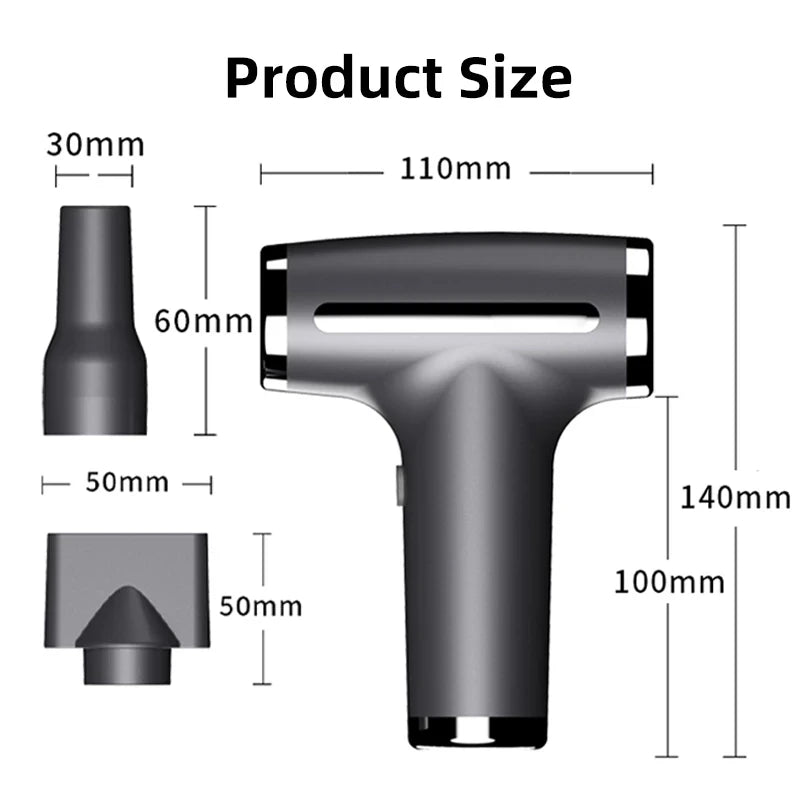 PDQ Wireless Ionic Hair Dryer – 4-Speed Portable Air Blower Kit