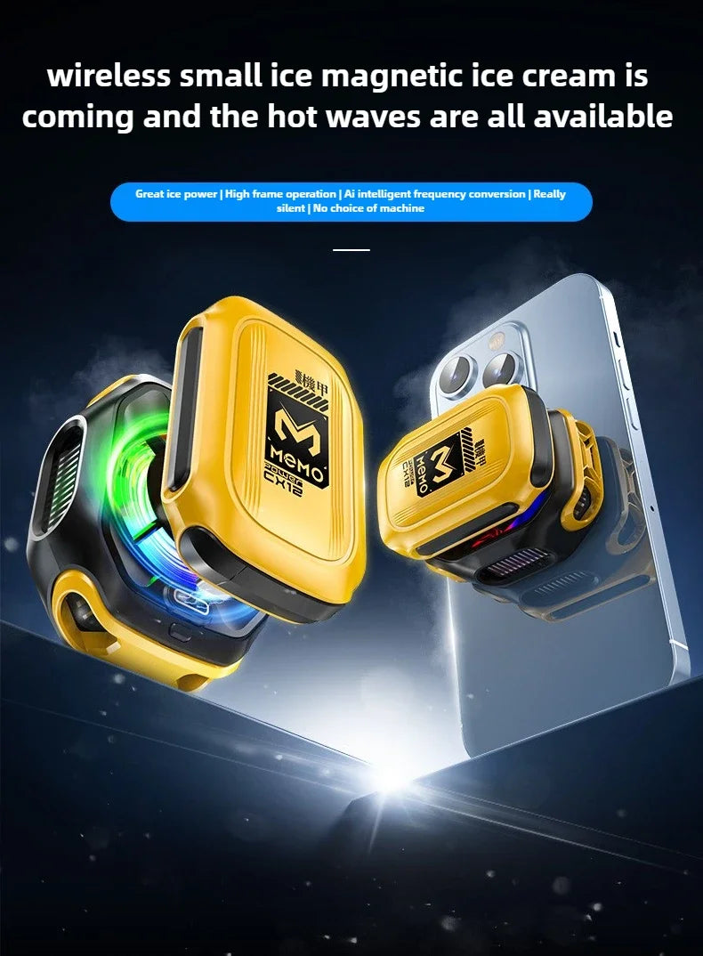 CX12 Magnetic Phone Cooler with AI Mode – 10W Semiconductor Ice Cooling (Type-C)