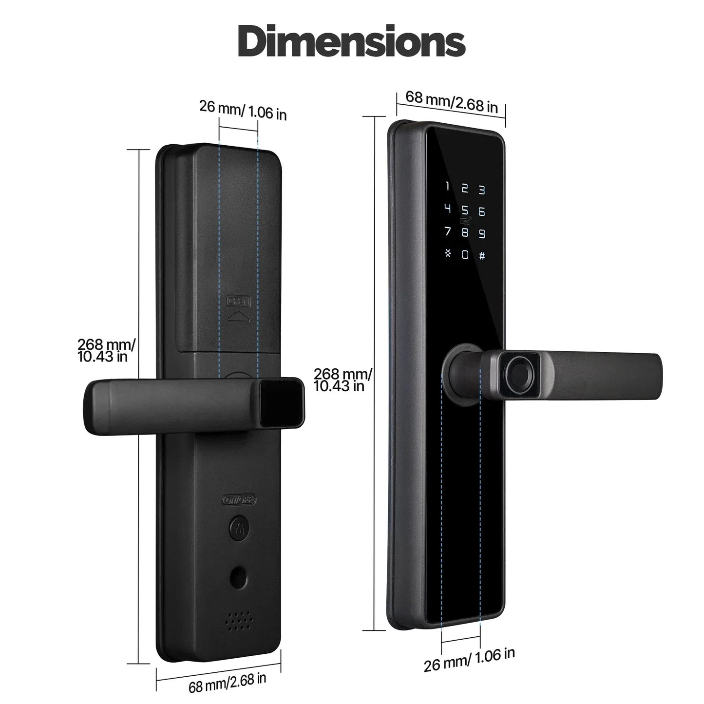MOES Tuya Zigbee Smart Door Lock – Fingerprint, Password & IC Card with Alexa Support