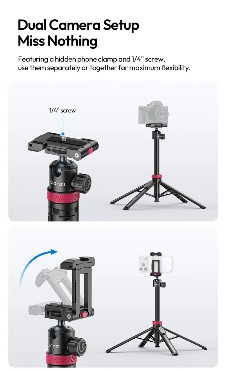 MT-44 B Auto-Deploy Tripod Pole – 1.5m with Bluetooth Remote