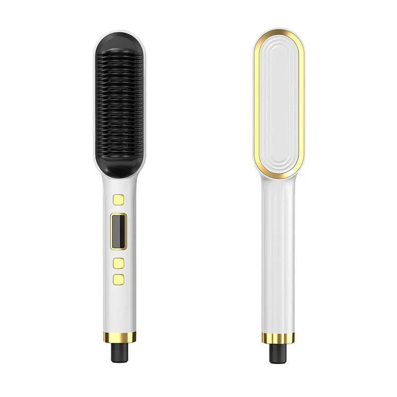 Thermostatic Hair Straightener Comb – 3-Minute Fast Styling Ionic Hot Brush