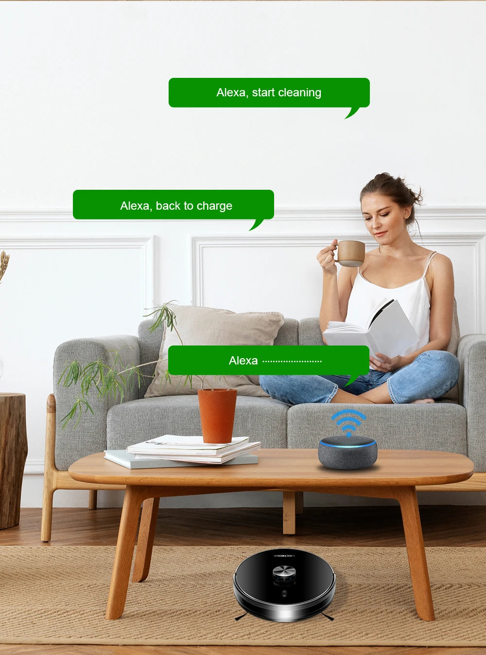 Liectroux X6 Smart Robot Vacuum Cleaner – Laser LiDAR, Y-Shape Mopping, 6500Pa Suction